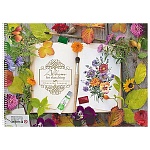 Альбом БОЛЬШОЙ ФОРМАТ А3 420*295мм 40л жесткая подложка спираль " Hatber " Очаровательный букет, обложка- мелованный картон, блок- офсет 100г/м2