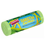 Мешки для мусора " Avikomp " 30л 30шт зеленые, биоразлагаемые, толщина 7мкм, в рулоне, ПНД