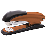 Степлер №24/6, 26/6 на 25л " Lamark " 100скоб Ulrich металлический, встроенный антистеплер, противоскользящая резиновая вставка, два режима скрепления скоб, глубина закладки бумаги 57мм, металлический механизм подачи скоб, оранжевый, картонная упаковка