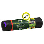 Мешки для мусора " Master Fresh "  35л 10шт черные с завязками, прочные, толщина 24мкм, в рулоне