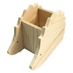 Деревянная заготовка для росписи Карандашница-ежик 14*8,5*7см