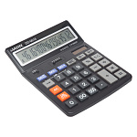 Калькулятор настольный 16 разрядов " deVente " DD-9916, 154*203*25мм, регулируемый угол наклона, двойное питание, черный