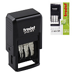 Датер-мини " Trodat " 20*3,8мм пластиковый, месяц буквами, высота шрифта 3,8мм