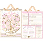 Плакат " Хорошо " 360 А3 Свадьба- Дерево свадебных пожеланий, панно, картон, лента атласная