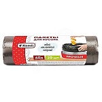 Мешки для мусора " Komfi " 60л 20шт черные, толщина 8мкм, в рулоне, ПНД