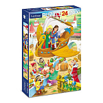 Пазлы " Hatber "  24элемента Premium Maxi Летучий корабль 48*33см, картонная упаковка