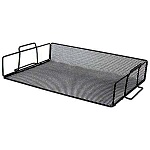 Лоток " KWELT " горизонтальный, 1 отделение, 37*25*7см, металлический, сетчатый, черный