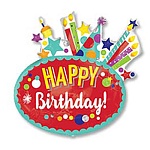 Шар фольгированный фигурный 18"/46см Праздник веселый Happy Birthday!