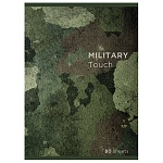 Тетрадь А4 80л клетка " ПЗБМ " МилитариТач, офсет, на скобе, обложка - мелованный картон, ламинация soft-touch, 1 дизайн в коробке