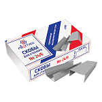 Скобы №24/6 " Attomex " оцинкованные, до 30л, 1000шт в карт коробке