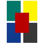 Тетрадь А5 48л клетка " Типография " бумвинил Ассорти (без возможности выбора цвета), офсет, на скобе