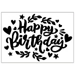 Наклейка " Праздник " 505 Happy birthday Для надувных шаров, УФ-лак