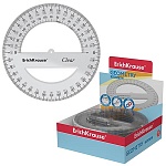 Транспортир " Erich Krause " 360*/12см Clear прозрачный