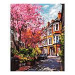 Живопись по номерам " Lori " 40*50см Яркий пейзаж, состав набора: холст с контуром на подрамнике, краски, 3 кисти, вспомогательный лист, акриловый лак, крепления, инструкция, картонная упаковка, европодвес