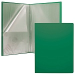 Папка 20файлов " Erich Krause " А4 Classic зеленая, пластик 0,4мм, с текстурой поверхности " песок "