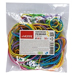 Резинка банковская " deVente " цветная 50г, длина 60мм, каучук