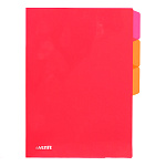 Папка-уголок " deVente " А4 Monochrome, розово-оранжевая, 3 отделения, полипропилен 0,18мм, глянцевая, полупрозрачная, индивидуальная маркировка