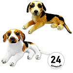 Мягкая игрушка " KWELT " Собака, 24см, ассорти (без возможности выбора цвета и дизайна)