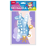 Мозаика мягкая " Lori " Самолет, А5, самоклеящиеся цветные детали, на картоне, пакет, европодвес