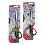 Ножницы " deVente " Marandi 22см металлические, пластиковые ручки с резиновыми вставками, с лепестками, ассорти 2цв (фисташковый, пыльная роза), картонная упаковка, европодвес