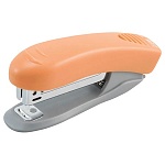 Степлер №10 на 10л " deVente " Neon 100скоб пластиковый, встроенный антистеплер, один режим скрепления скоб, глубина закладки бумаги 43мм, металлический механизм подачи скоб, неоновый оранжевый, картонная упаковка