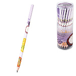 Карандаш ч/гр " Bruno Visconti " Meow fruits, НВ, трехгранный, деревянный, заточенный, пластиковый тубус