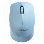 Мышь " SmartBuy " 202AG One беспроводная оптическая, 3 кнопки, голубая, 1200 DPI, USB (батарейки в комплекте)