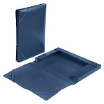 Папка на резинках " deVente " А5+ 24*28см пластик, непрозрачная синяя, 0,5мм, с вертикальной резинкой, 1 отделение, индивидуальная упаковка