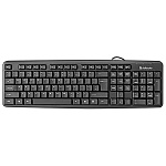 Клавиатура " Defender " Element HB-520 черная, проводное подключение USB, 1,5м