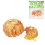 Сквиш " Мандарин в сахаре " 2,5*4,5см и 5,5*5,5см, 2шт, посыпка, индивидуальная упаковка, европодвес