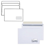 Конверт почтовый С5 229*162мм с окном, отрывная полоса