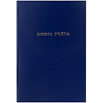Книга учета бумвинил, А4 96л, клетка, офсет, сшивка " Проф-Пресс " Синяя