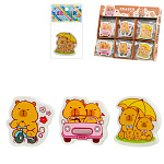 Ластик " Basir " Капибара, 4*3,5см, фигурный, ассорти, картонная упаковка