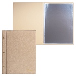 Папка " ДПС " Меню с 10 файлами, бежевая 250*320мм тиснение фольгой, винты, ПВХ