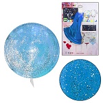 Шар латексный " KWELT " 20"/50см Bobo прозрачный с голубым глиттером