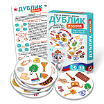 Игра развивающая 4+ " Русский стиль " Дублик Россия. Я люблю свою страну, состав: 60 картонных карточек, правила игры, картонная упаковка 11,5*16,3*2,3см