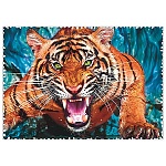 Пазлы " Trefl " 600элементов Лицом к лицу с тигром, Crazy Shapes 68*48см, картонная упаковка