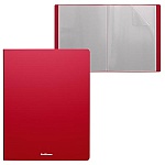 Папка 20файлов " Erich Krause " А4 Classic красная, пластик 0,4мм, с текстурой поверхности " песок "