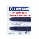 Картриджи чернильные " Centropen " 3,8см 6шт синие, комплект