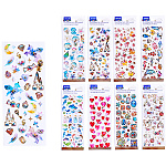 Наклейки детские " Mazari " 200*70мм, 8 дизайнов, пакет, европодвес