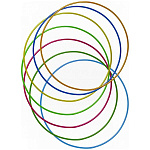 Обруч " Рыжий кот " d=90см ассорти