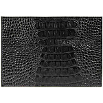 Обложка для паспорта " Имидж " Passport черный, натуральная кожа, тиснение конгрев