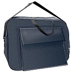 Сумка-планшет А3 (460*330*70мм) объемная, объемный карман снаружи горизонтальный на липучке 28,5*31,5см, серая, плечевой ремень 60-80см, ручки