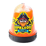 Слайм " Прихлоп " Флуоресцентный, оранжевый, капсула, 130гр