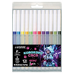Фломастеры " deVente " Korokoro 12цв круглые, невентилируемый колпачок, пластиковый блистер, европодвес