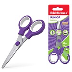Ножницы детские " Erich Krause " Standard Unior 13,0см эргономичные пластиковые ручки, безопасные закругленные лезвия, ассорти, картонная упаковка