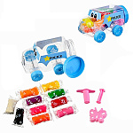 Тесто для лепки " Mazari " Машинка, 10,8гр, 10цв, формочки 2шт, пластиковая упаковка