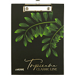 Планшет " deVente " МАЛЫЙ ФОРМАТ А5 Tropicana, вертикальный, с верхним зажимом, матовый ламинированный картон 2 мм, тиснение фольгой, индивидуальная упаковка