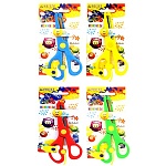 Ножницы детские " deVente " Cosmo, 13см, пластиковые, безопасные закругленные лезвия, возвратный механизм, 4 цвета (без возможности выбора цвета), картонный блистер, европодвес