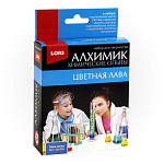 Опыты " Lori " Лава синяя, в наборе: химический реактив, подсолнечное масло, раствор лимонной кислоты, перчатки, инструкция.
